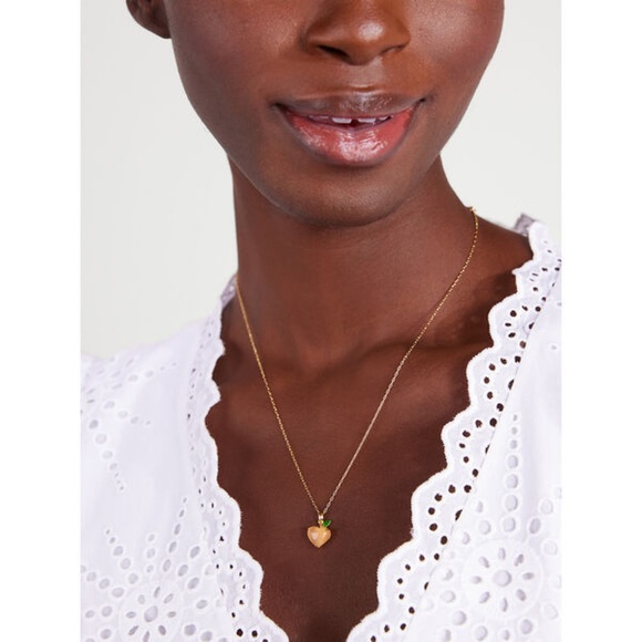 KATE SPADE • Fruit Salad Peach Necklace - Picture 2 of 4